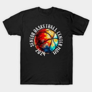 Basketball Center Class of 2024 Senior Mom T-Shirt